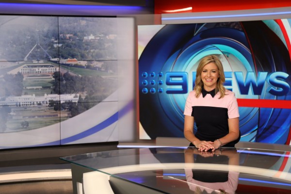 Vanessa O'Hanlon, presenter of Nine News Canberra.