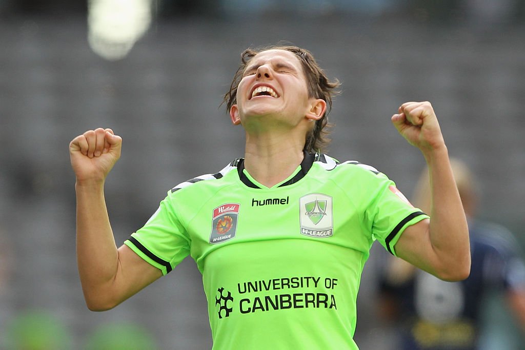 Canberra United star gets on her bike for charity