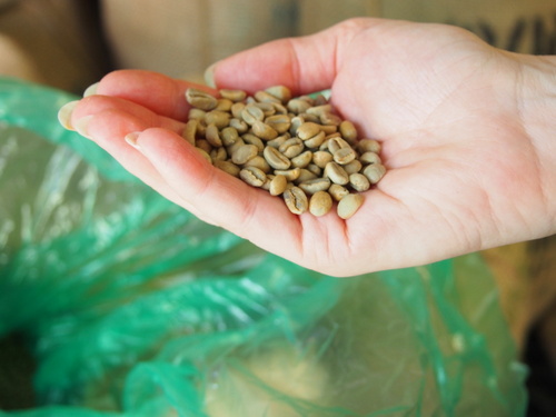 Green coffee beans