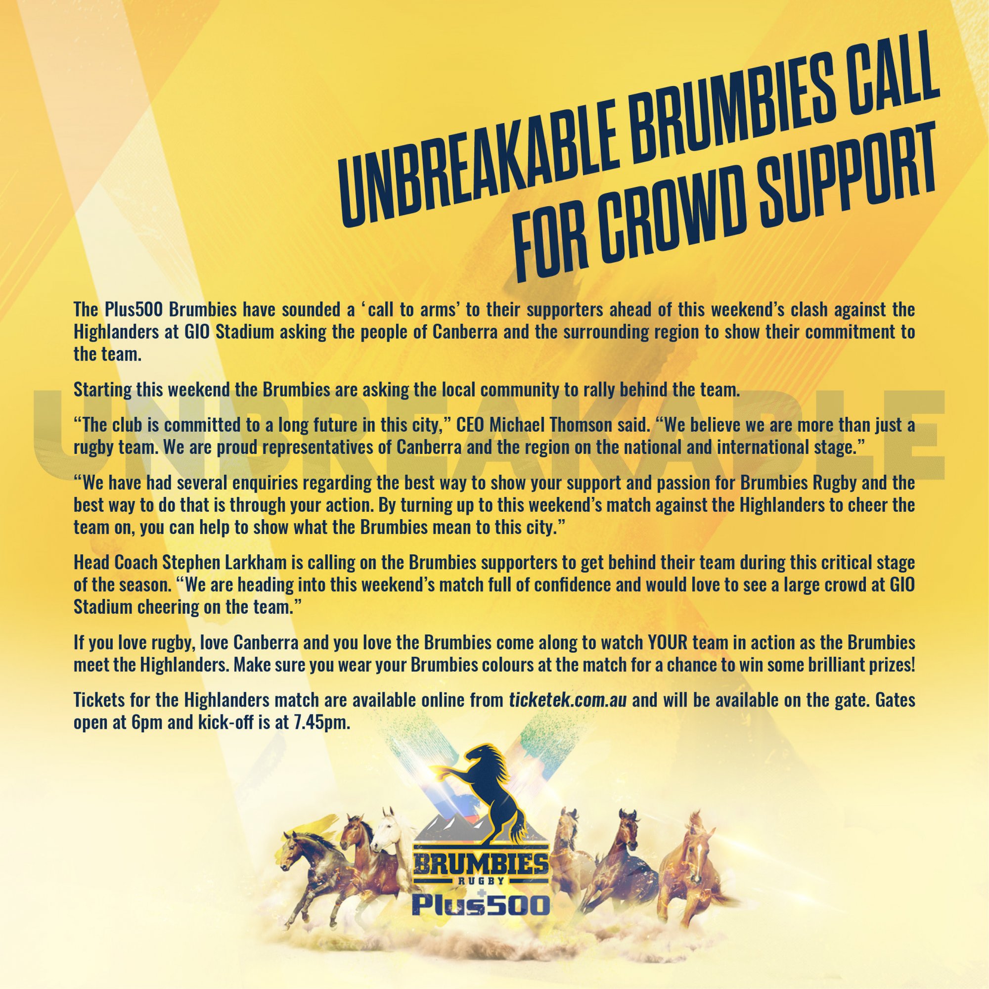 Brumbies and Super Rugby - a call to arms