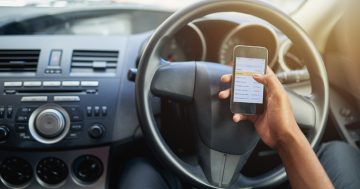 Police remind Canberrans that driver distractions can have serious consequences