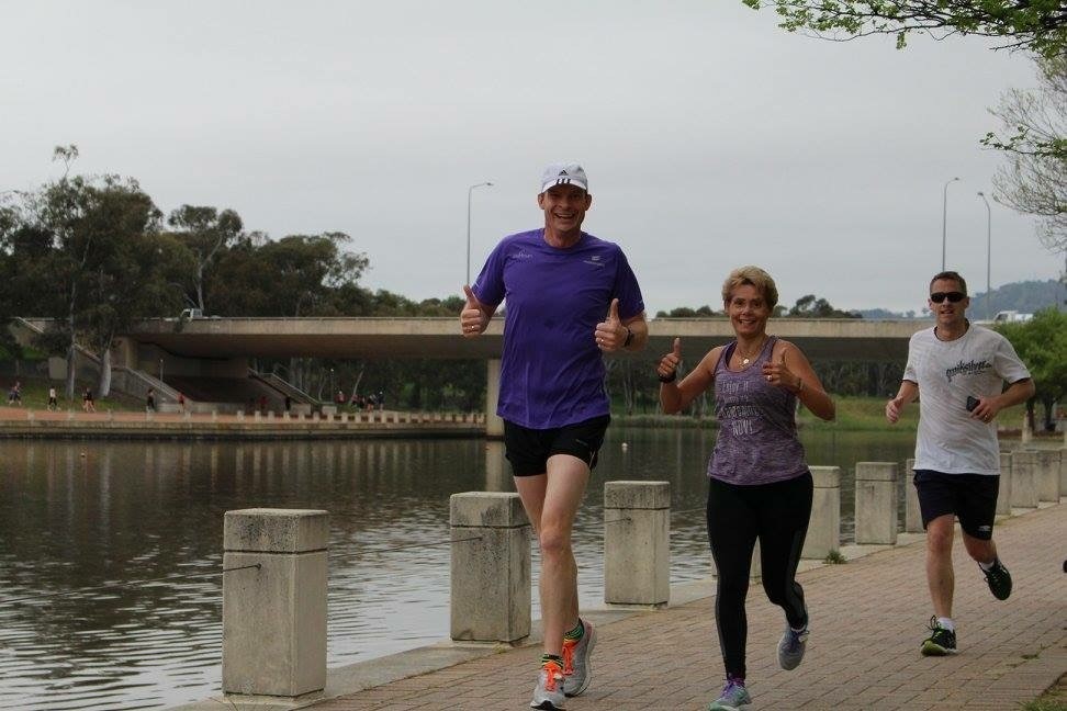 Thumbs up for Gary and Denise Clarke, Territory Directors of parkrun