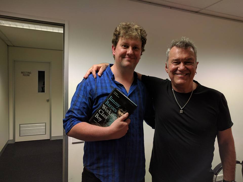 James Redden and Jimmy Barnes at a book signing in Harry Hartog last year