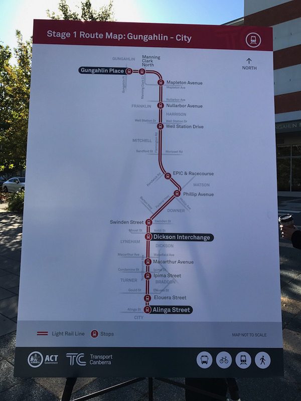 Light rail map