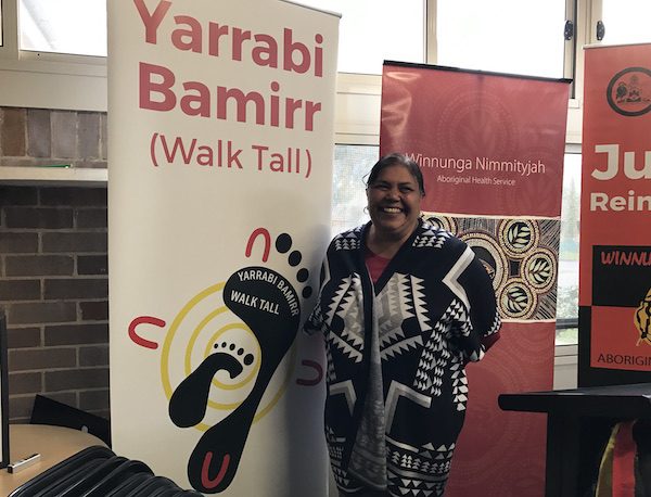 Tina Brown at the Yarrabi Bamirr launch today. Photo: Charlotte Harper