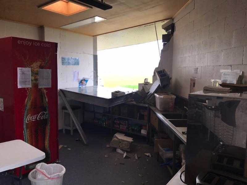 Amaroo Oval facilities damaged by stolen bobcat