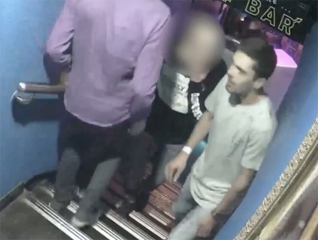 Police have published CCTV footage showing a man punching another in the head on the Cube dancefloor