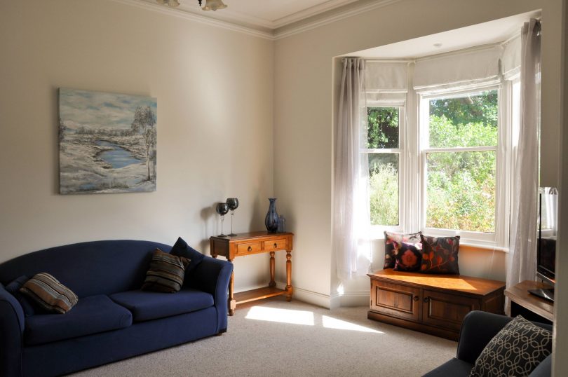 Lounge room and bay window