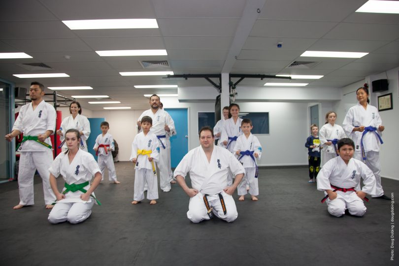 Shinzo Dojo students with Sensei Brendon Cunningham