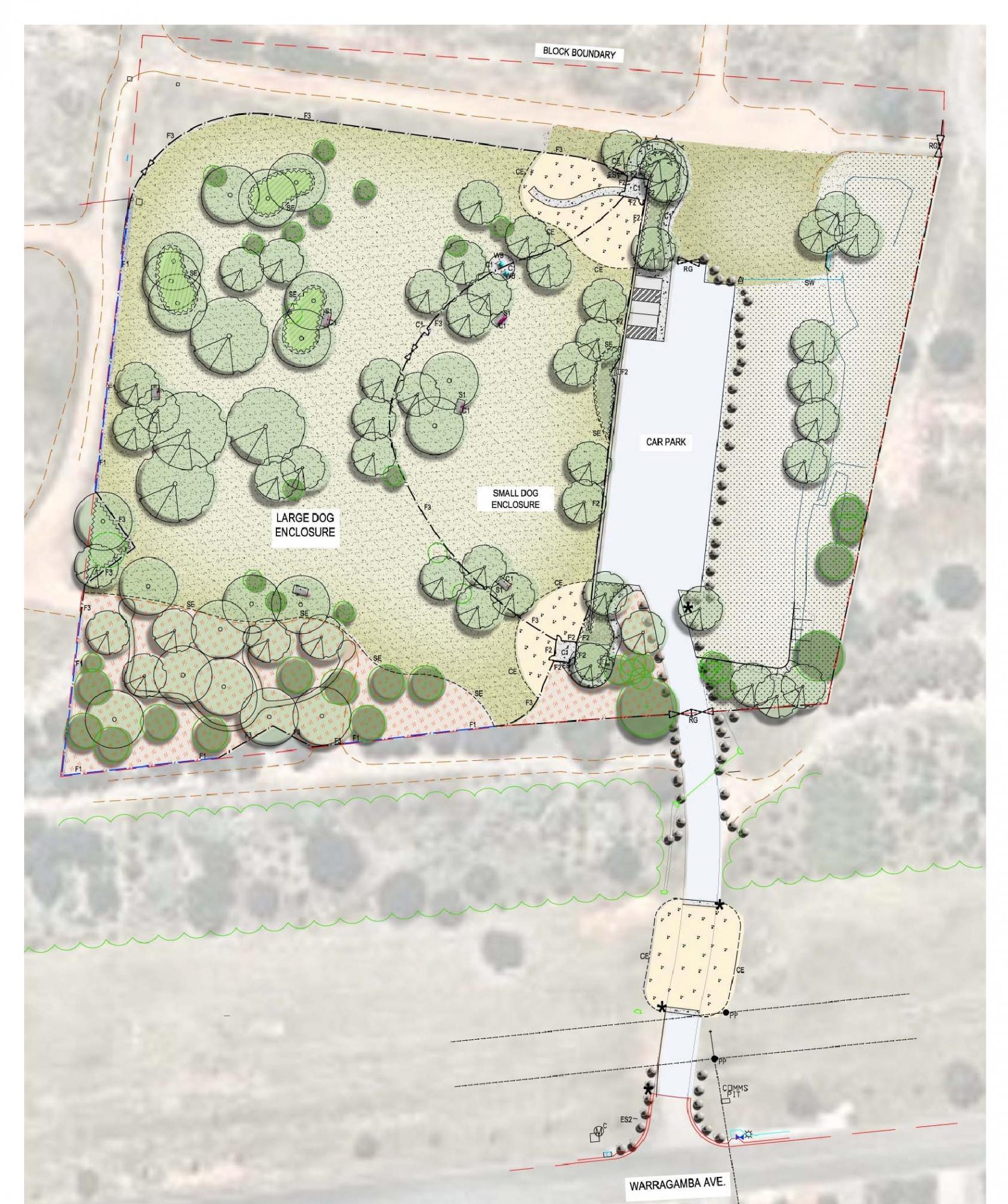 What the new Weston Creek dog park will look like