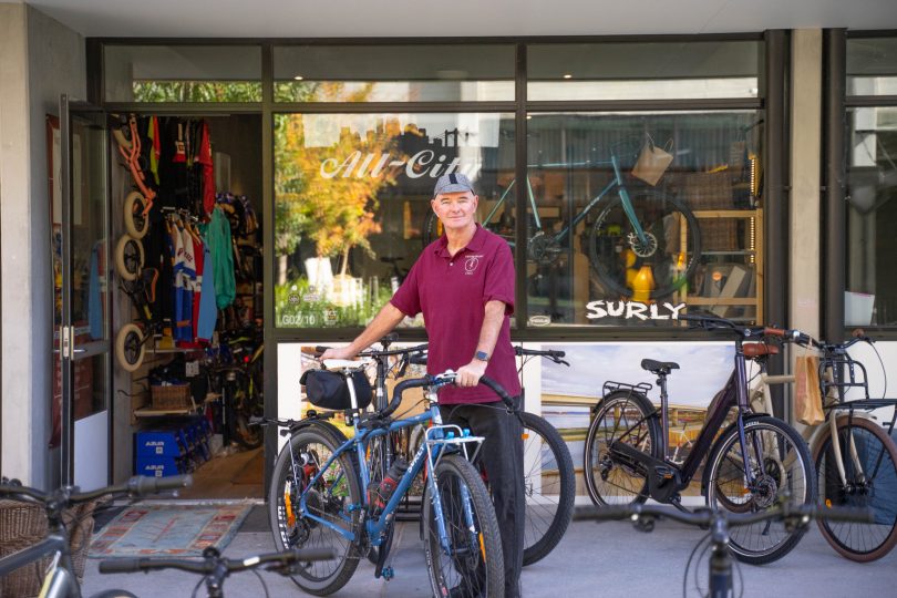 Phillip Hopkins, owner of Kingston Foreshore Cycles, one of Canberra’s most recommended bike shops.