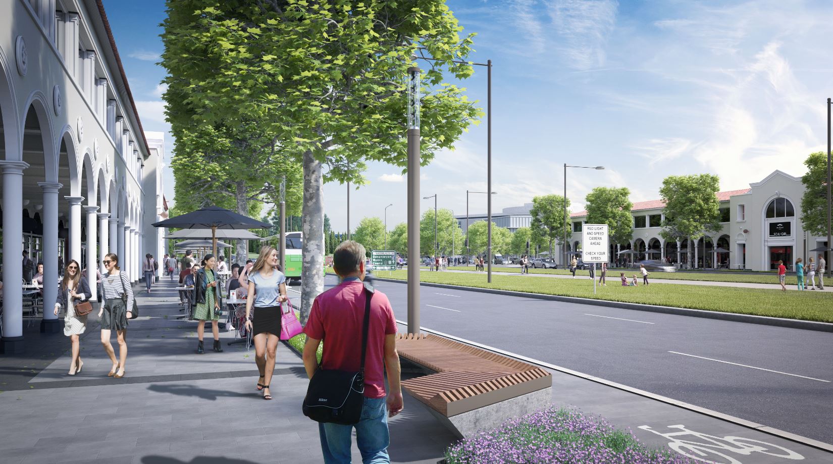 Northbourne Plaza, Alinga St light rail stop designs go to NCA