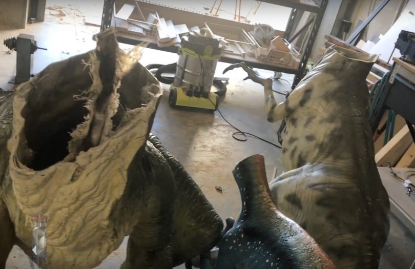 Police investigate dinosaur damage in Nicholls