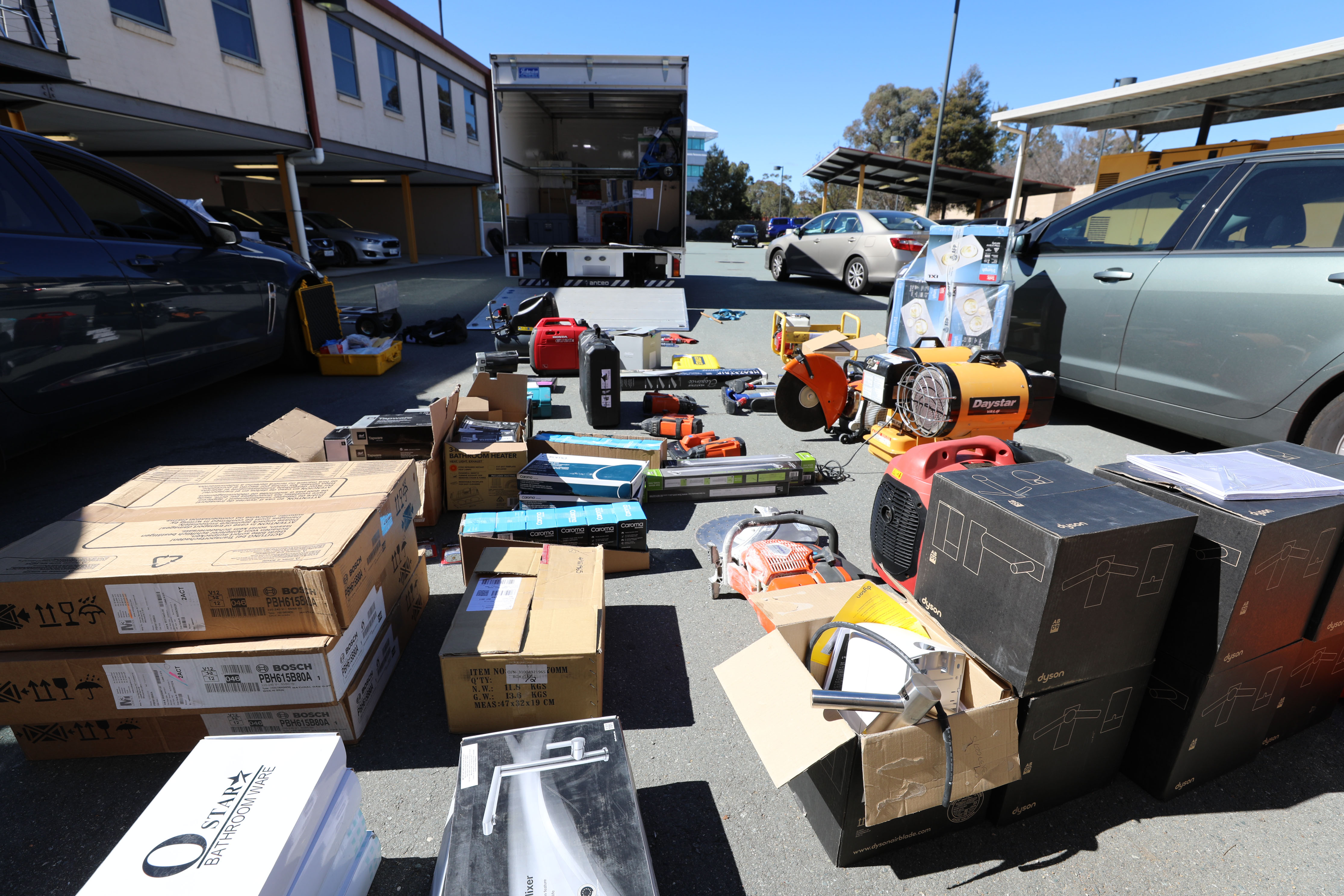 Drugs, ammunition, cash and stolen property seized from Canberra City home