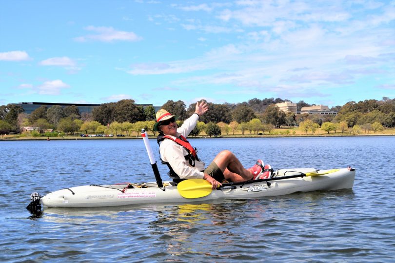 Graham Tupper on kayak