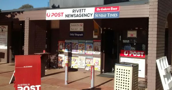 Armed men burgle Rivett Newsagency