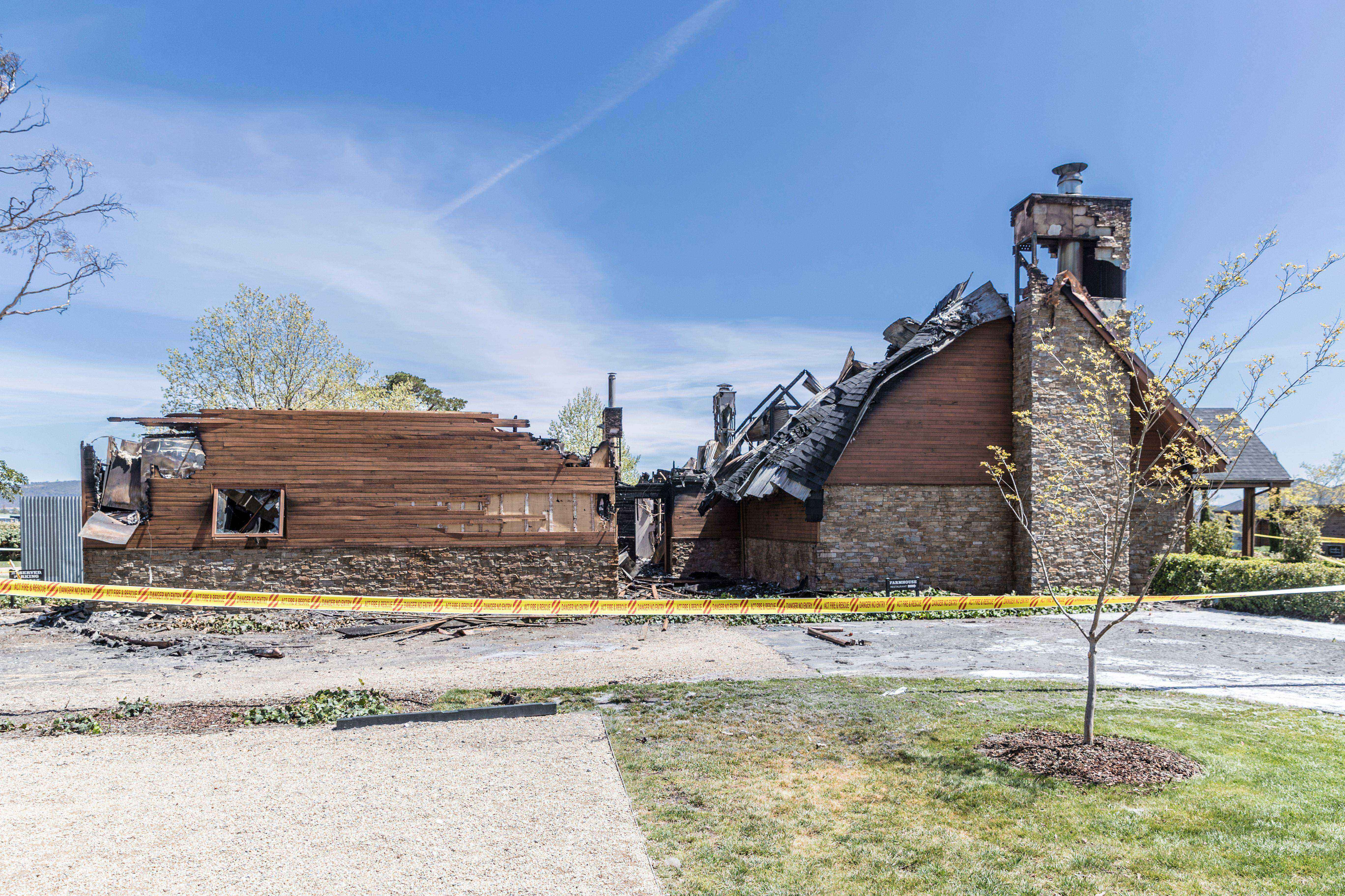 Pialligo Estate Farmhouse fire: business as usual for other venues as owners vow to rebuild