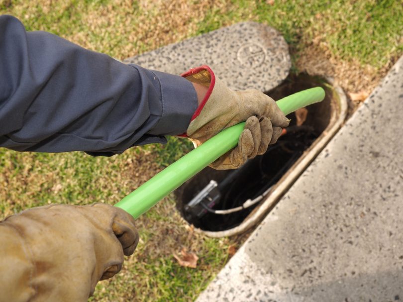 NBN fibre pipe