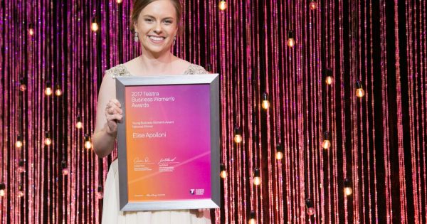 Canberra's Elise Apolloni is Telstra Young Business Woman of the Year
