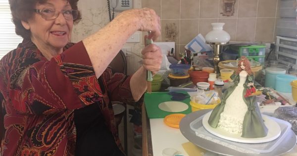 Cake queen Kath Swansbra's latest creation on show at La Grande Fête, Telopea Park School