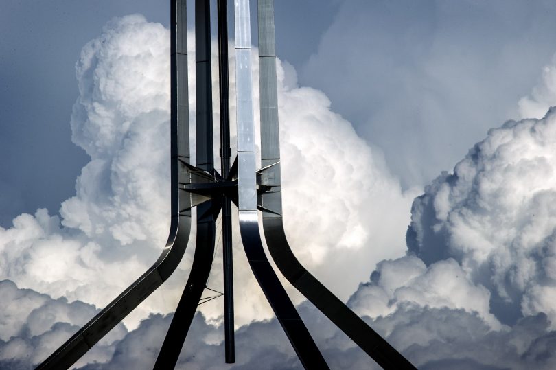 Clouds gathering around Malcolm Turnbull's leadership. Photo: AUSPIC/DPS