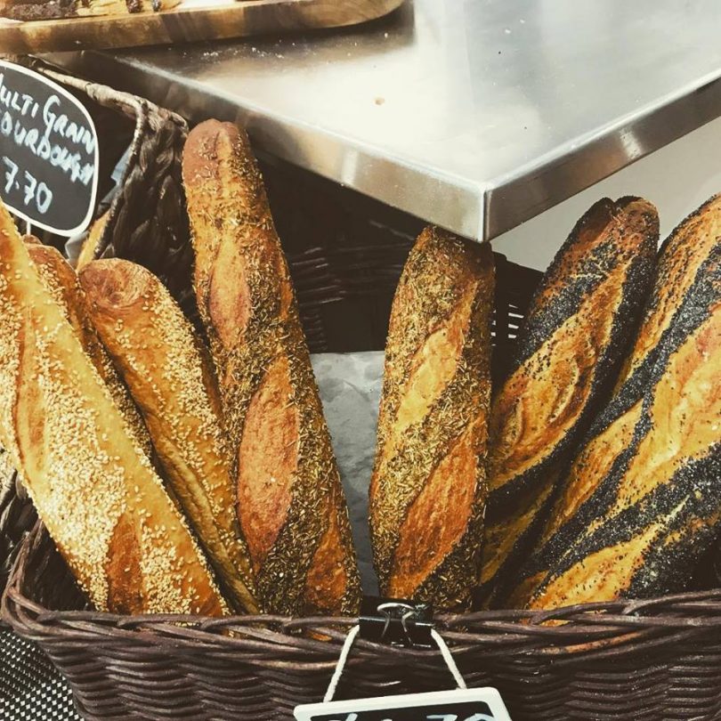 Freshley baked 'Baked' bread.