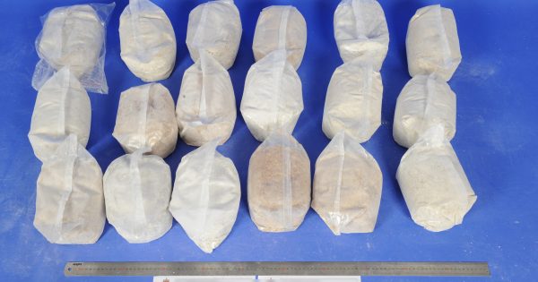 Massive drug bust results in seizure of 356 kilograms of ecstasy and arrest of Canberra man