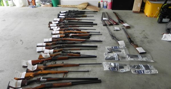 Police seize 41 firearms from Ngunnawal property