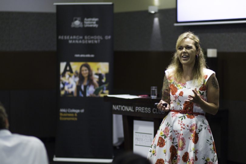 Dr Shari Read, Senior Lecturer in the ANU Research School of Management. Photo by Victor Tawagi. 