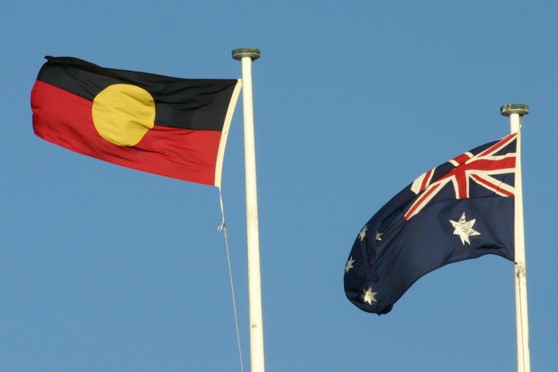 Aboriginal and Australian flags