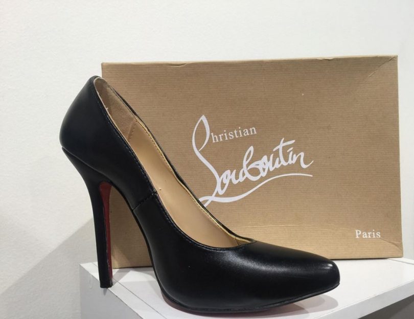 Christian Louboutin black court shoes at Canberra Fashion Market. Photos: Nina Gbor. 