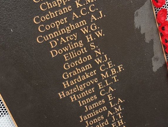 The men and women of Bega answered the call to war, some of the names that appear on the Bega War Memorial. Photo: Ian Campbell.