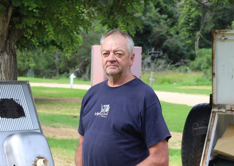 Canberra's Stuart Howard, the last to leave Hobbs Corner at Tathra this summer. Photo: Ian Campbell