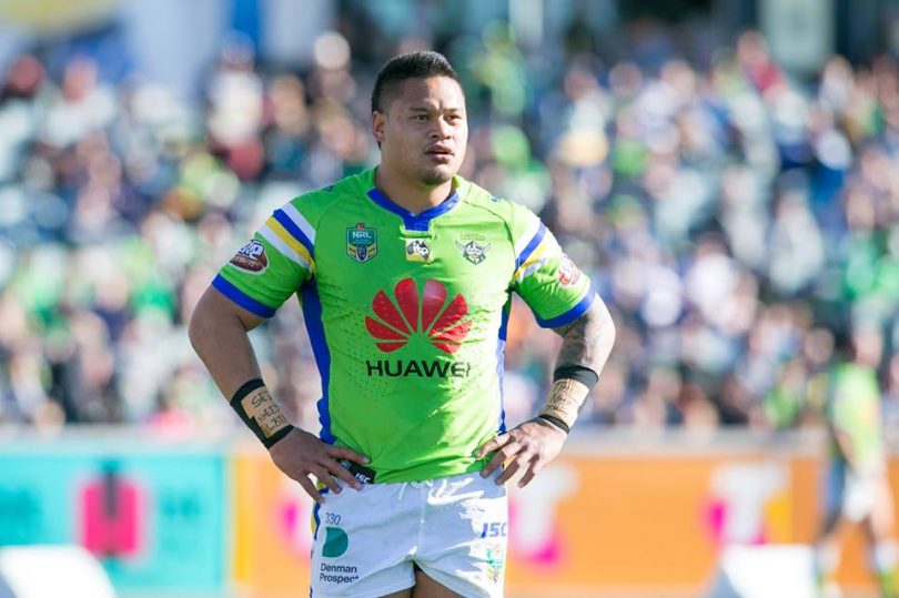 Joey Leilua said that every position in the team is vulnerable, including his own. Photo: Supplied by Canberra Raiders.