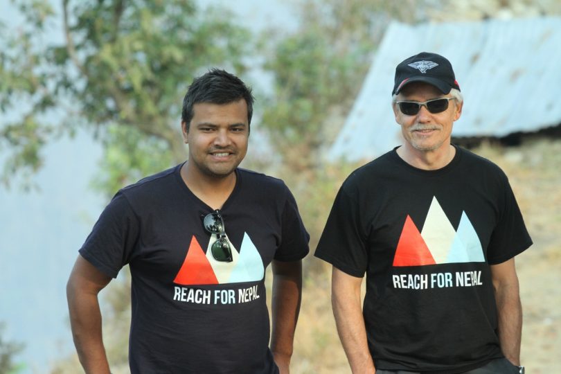 Lou Nulley and Lachhu Thapa founded local charity REACH for Nepal in 2015. Photos: Supplied.