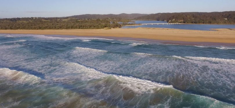 Mogareeka, the mouth of the Bega River at Tathra. Photo: Chris Sheedy.