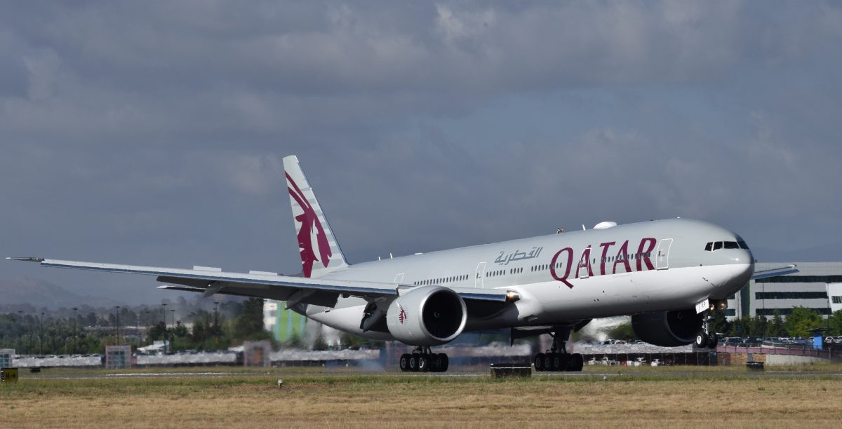 Qatar touches down