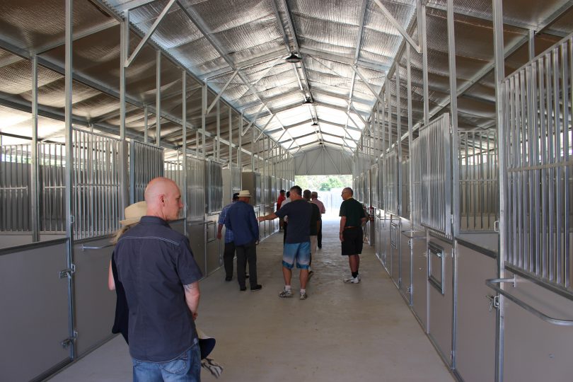 The new stable complex houses 14 horses. Photo: Ian Campbell
