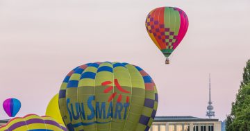 Balloons fill sky in autumn spectacular