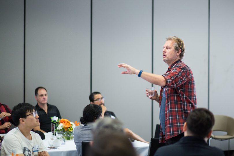 Dr Eric Barends at the ANU MBA Bootcamp. Photo: Victor Tawagi