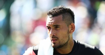 Nick Kyrgios slapped with $23k fine after he imitates lewd act with water bottle