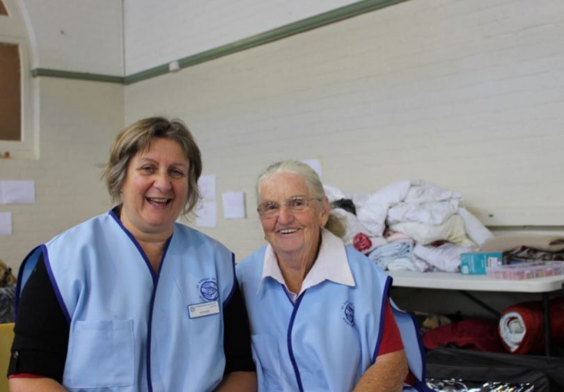 Esther and Deanna from St Vincent de Paul in Bega. Photo: Ian Campbell.