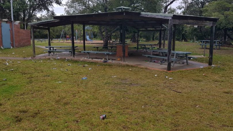 The scene that greeted Council's clean up crew recently at Mogereeka. Photo: Bega Valley Shire Council.