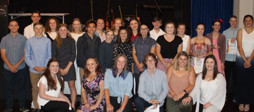 Most of the nominees in the Snowy Monaro Youth Awards. Photo: Nathan Thompson SMRC.