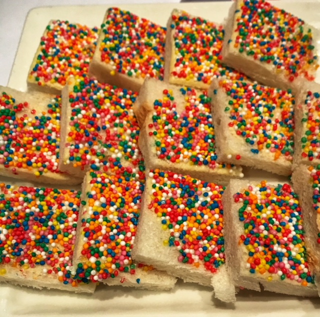 Fairy Bread a must at the Kids High Tea. Photo: Sophia Brady.