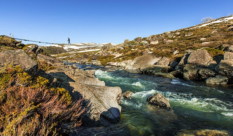 The NSW Government has announced a $27 million investment in new walking and bike trails withing Kosciusko National Park. Photo: NPWS Murray van der Veer.