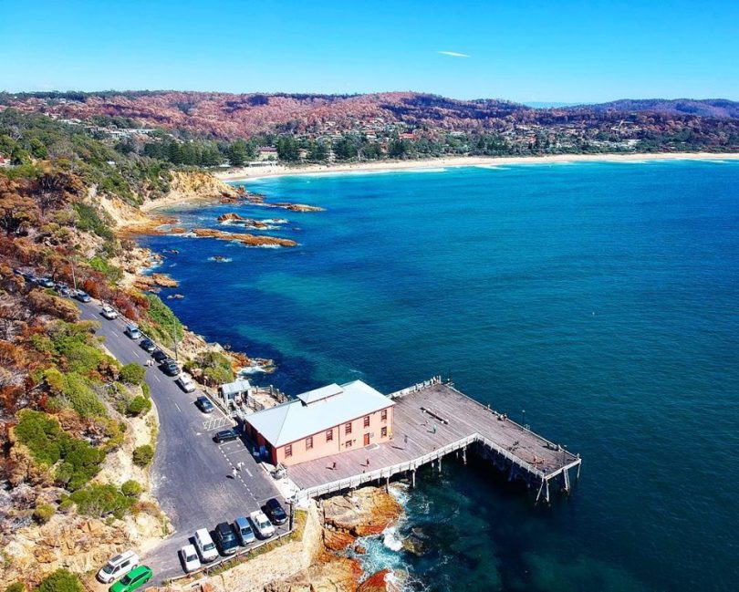 Tathra is in recovery mode from the March 18 bushfires. Photo: Andrew Buesnel Instagram.