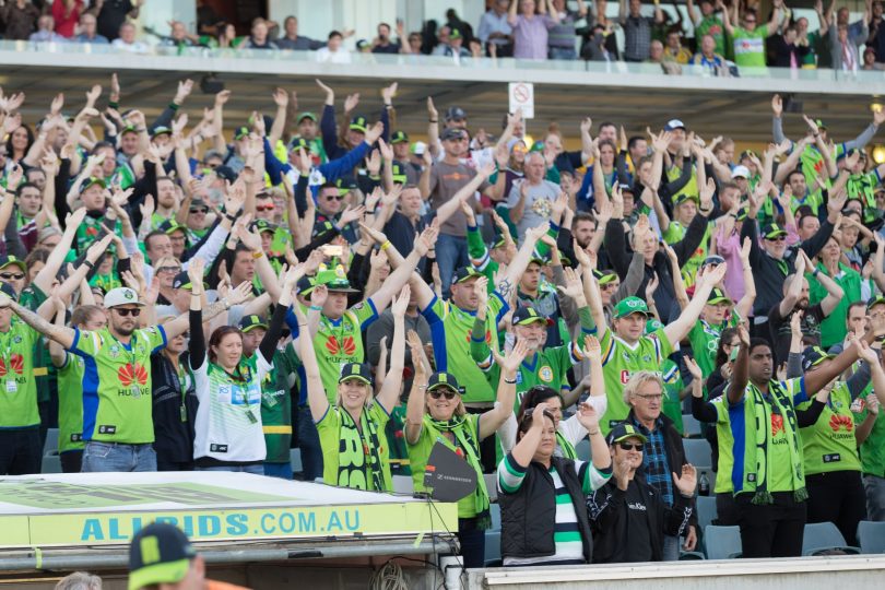 The Viking clap at GIO Stadium