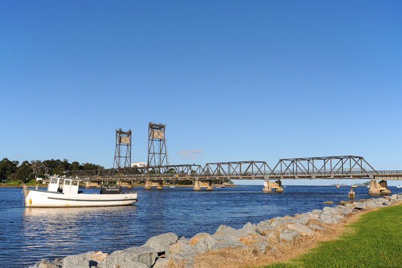 The existing Batemans Bay Bridge was opened in 1956. Photo: WikiCommons Lyndon Maher.