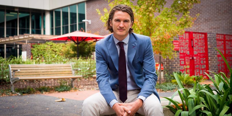 David Wallace - Masters of Finance student and ANU College of Business and Economics Postgraduate Merit Scholarship Recipient. Photo: supplied.